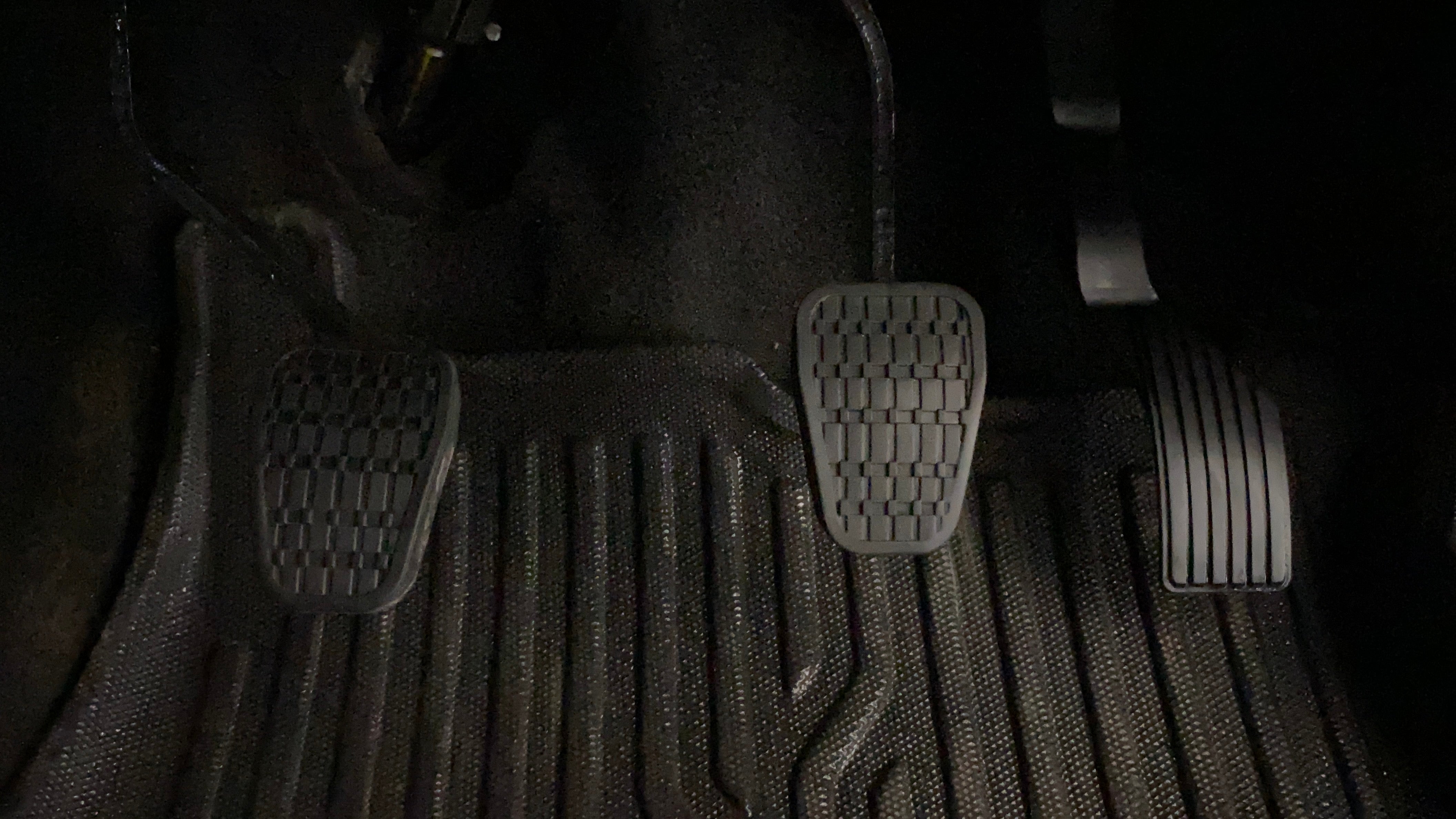 Foot pedal area of a Tata Nexon 2017-2023