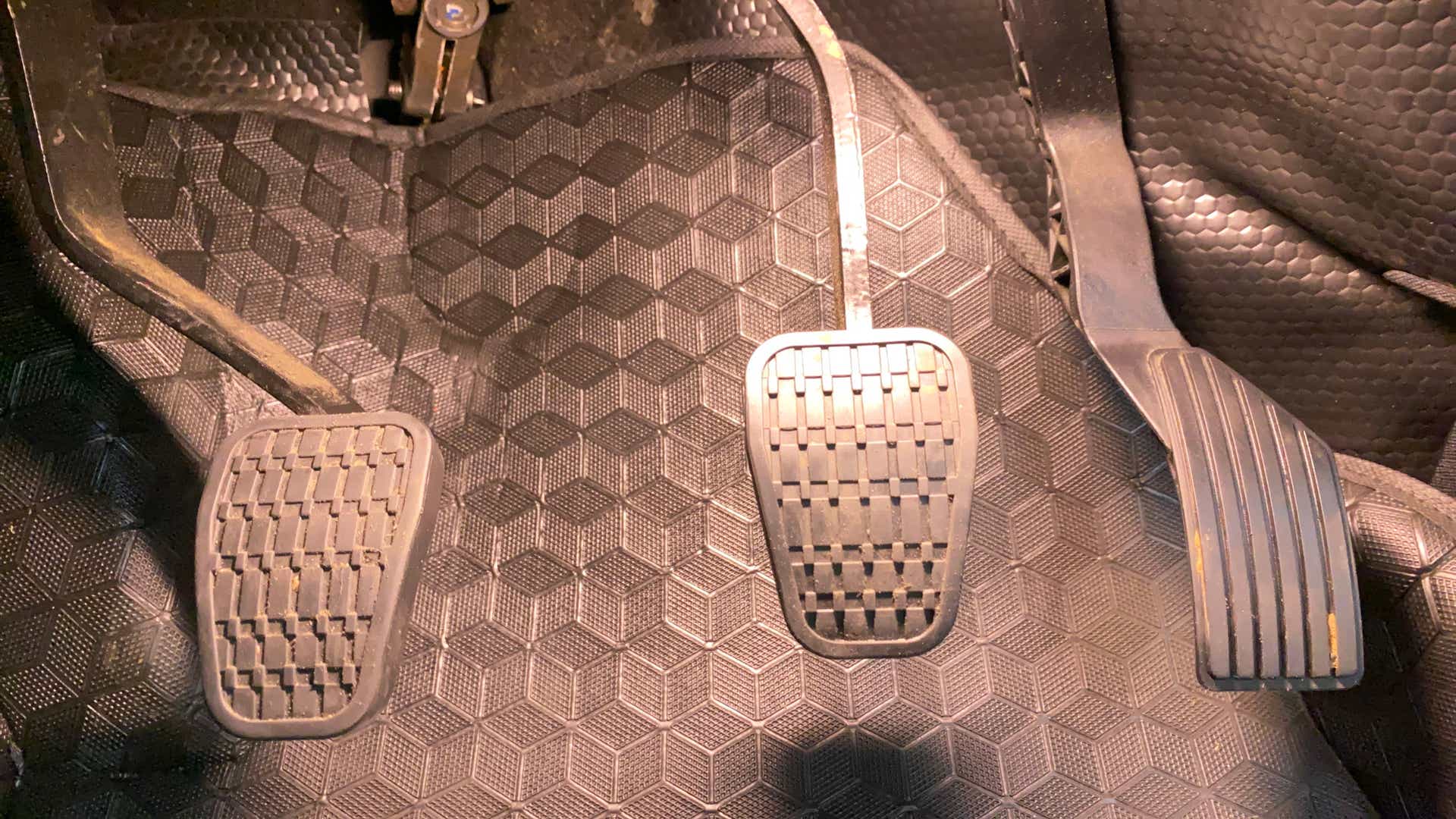 Foot pedals of a Tata Nexon 2017-2023