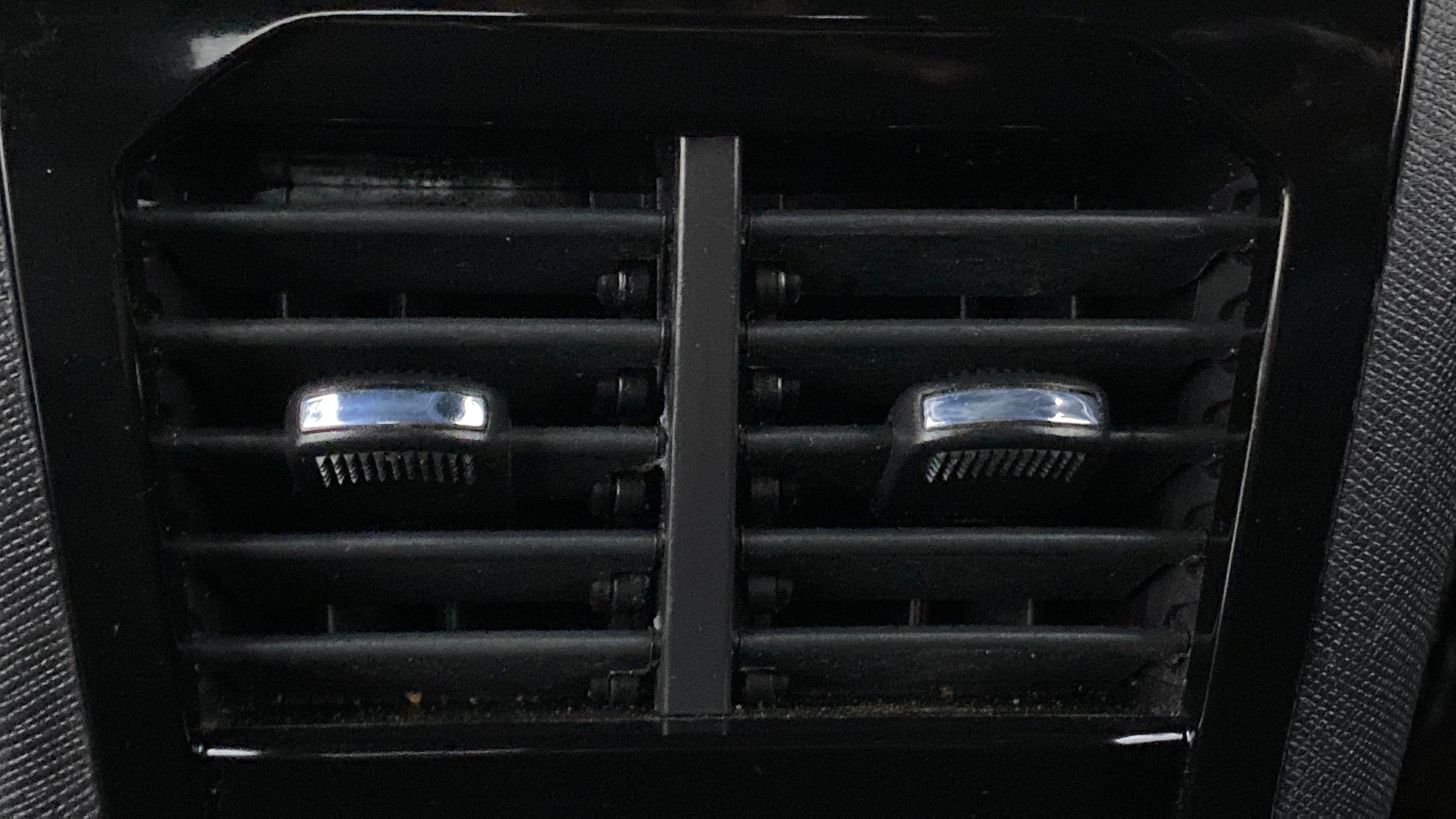 Close-up of the air conditioning vent of a Tata Nexon 2017-2023