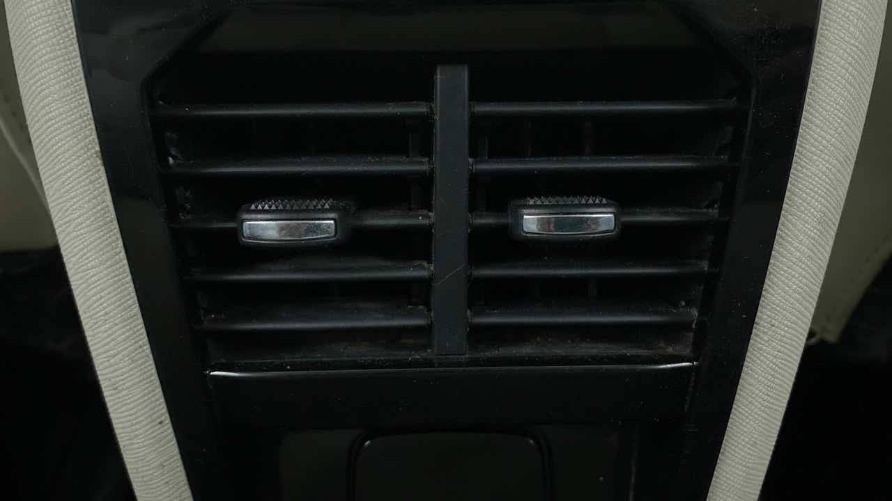 Close-up of air conditioning vents of a Tata Nexon 2017-2023