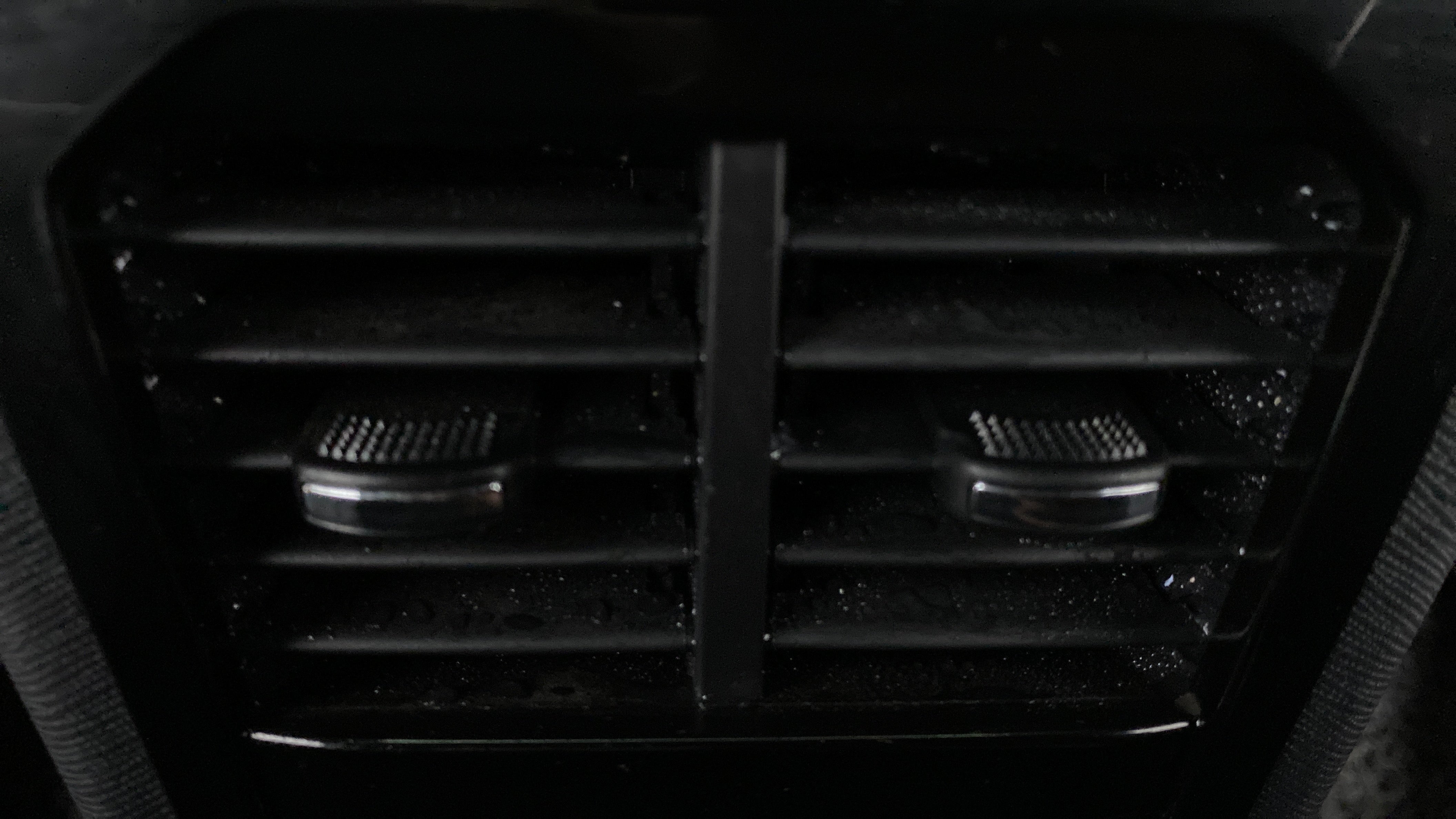 Close-up of air conditioning vent of a Tata Nexon 2017-2023