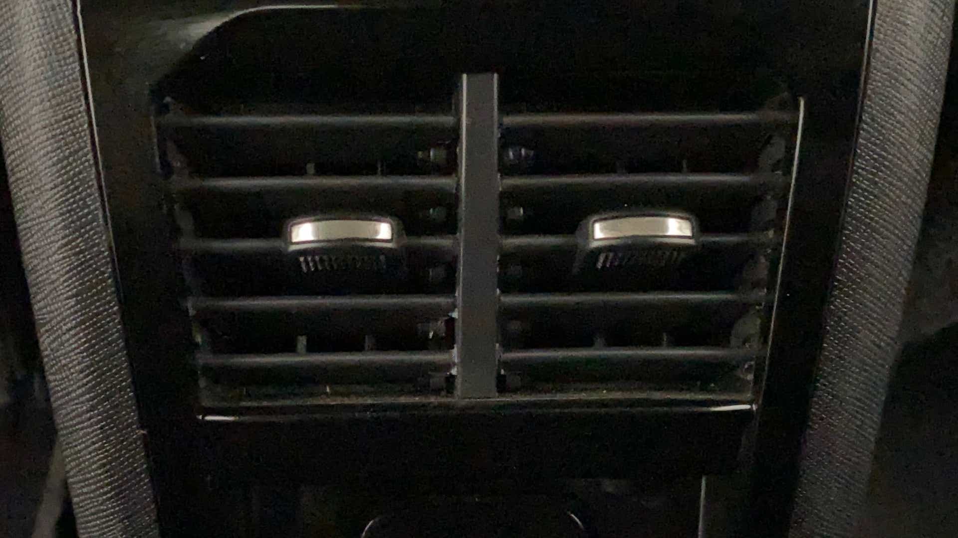Close-up of air conditioning vents of a Tata Nexon 2017-2023