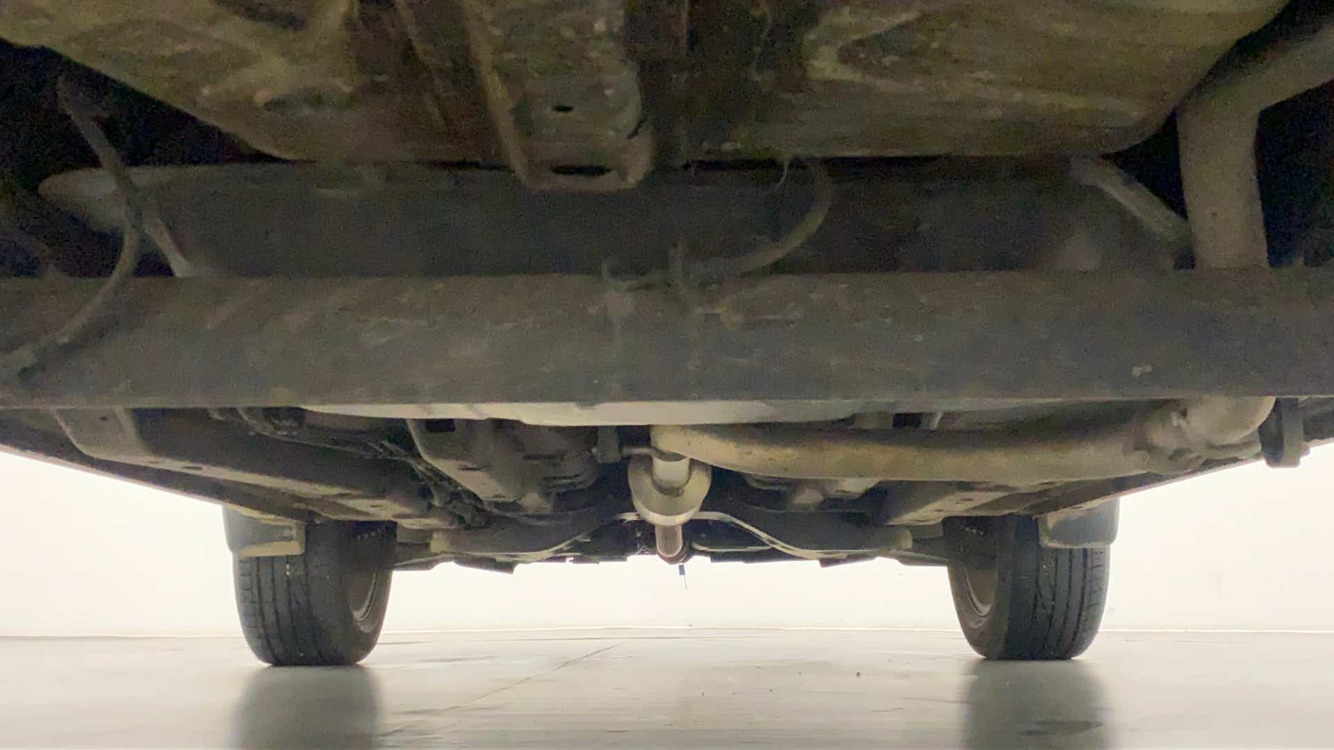 Undercarriage view of a Tata Nexon 2017-2023