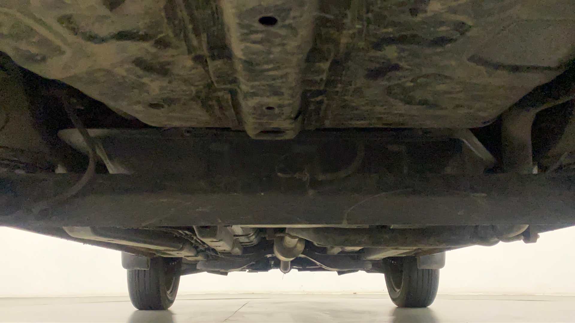Undercarriage view of a Tata Nexon 2017-2023