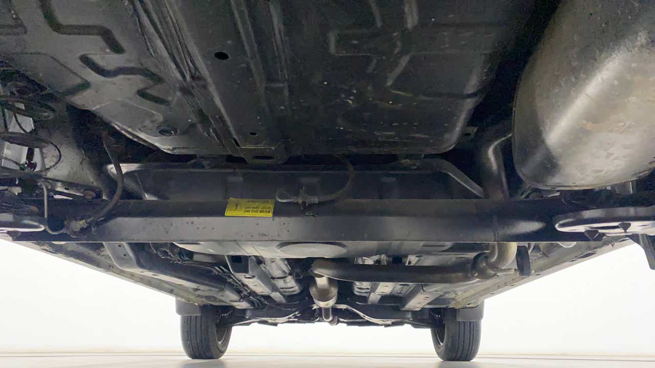 Undercarriage view of a Tata Nexon 2017-2023