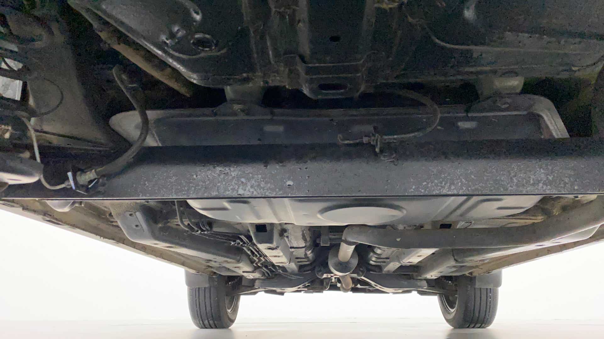 Undercarriage view of a Tata Nexon 2017-2023