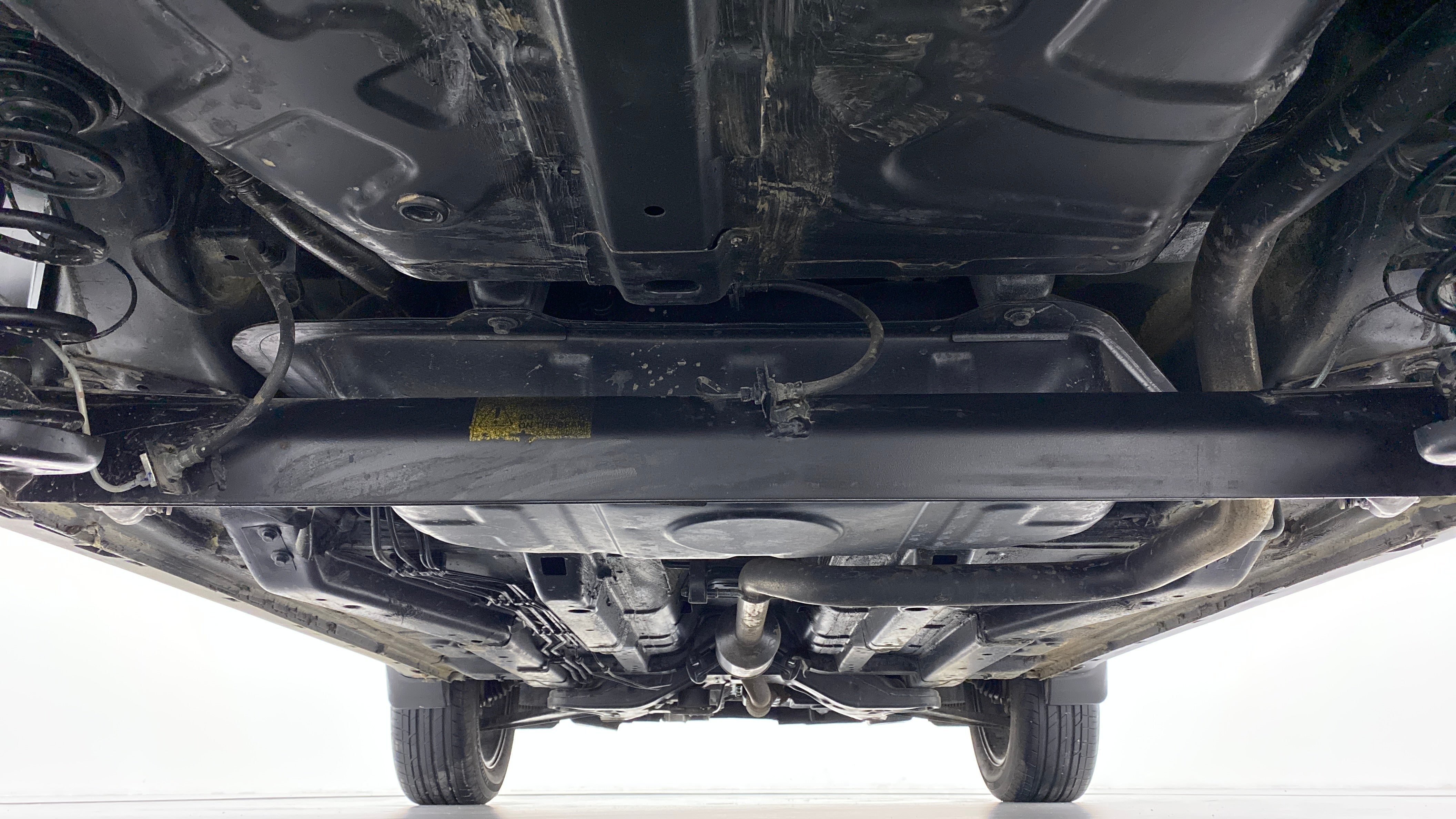 Undercarriage view of a Tata Nexon 2017-2023