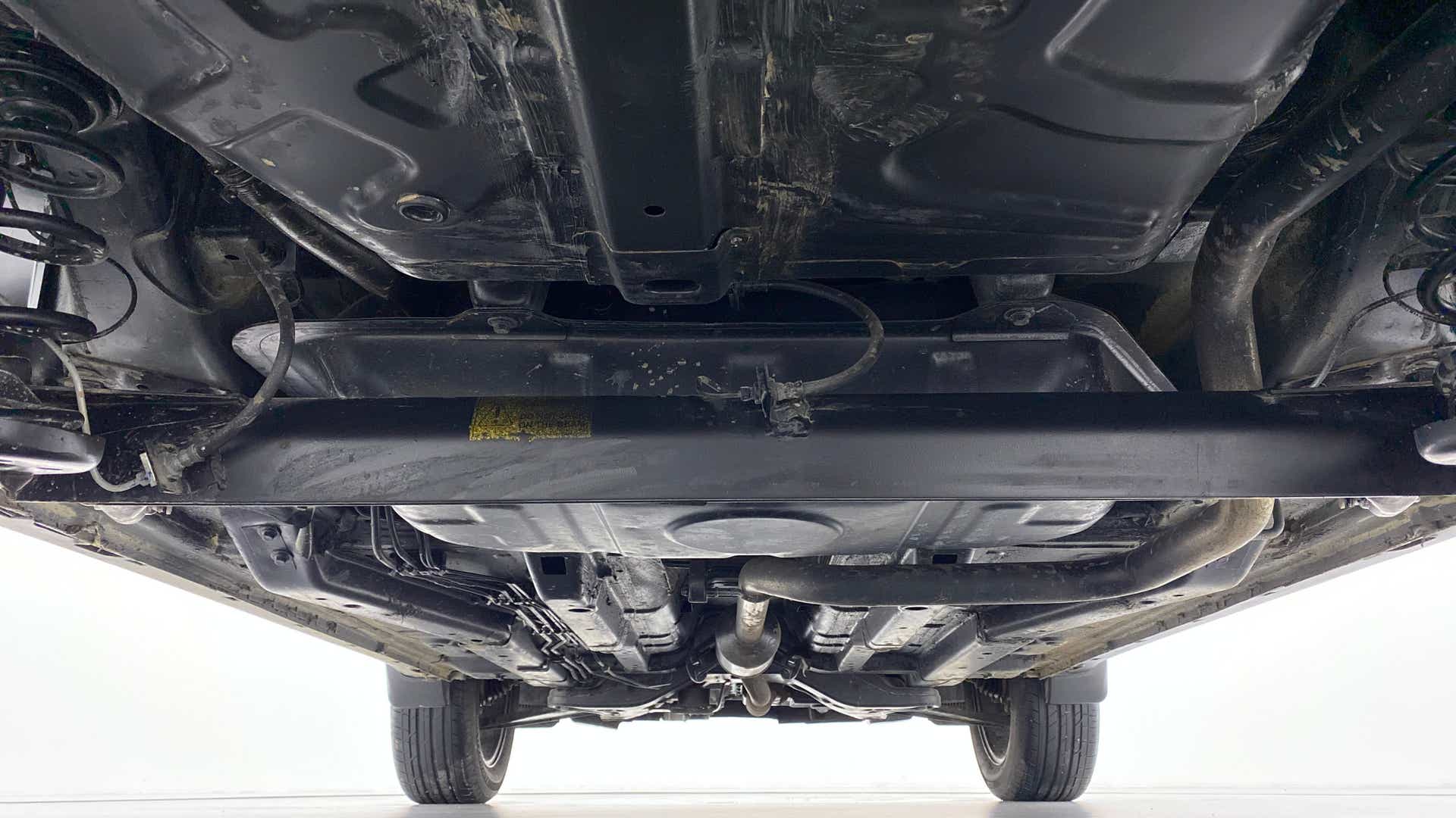 Undercarriage view of a Tata Nexon 2017-2023