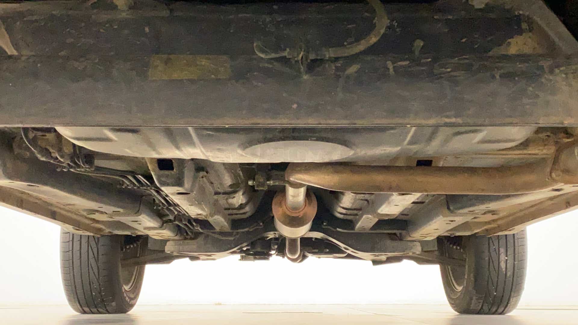 Underside view of a Tata Nexon 2017-2023