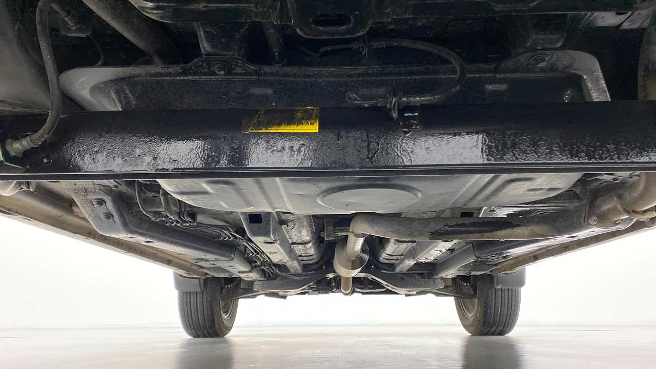 Undercarriage view of a Tata Nexon 2017-2023