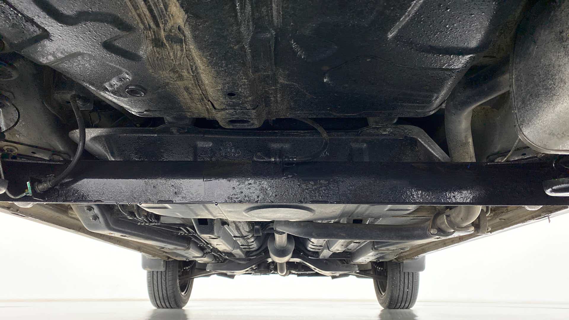 Underside view of a Tata Nexon 2017-2023