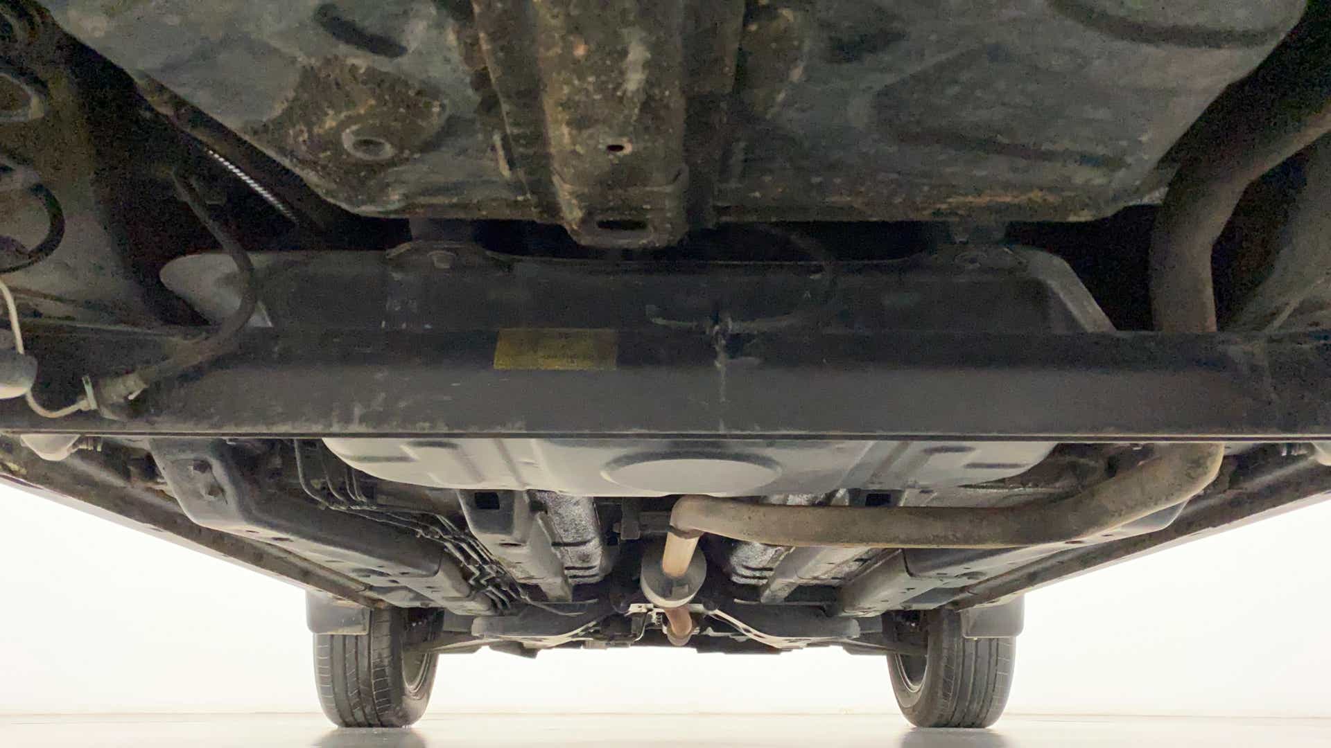 Undercarriage view of a Tata Nexon 2017-2023