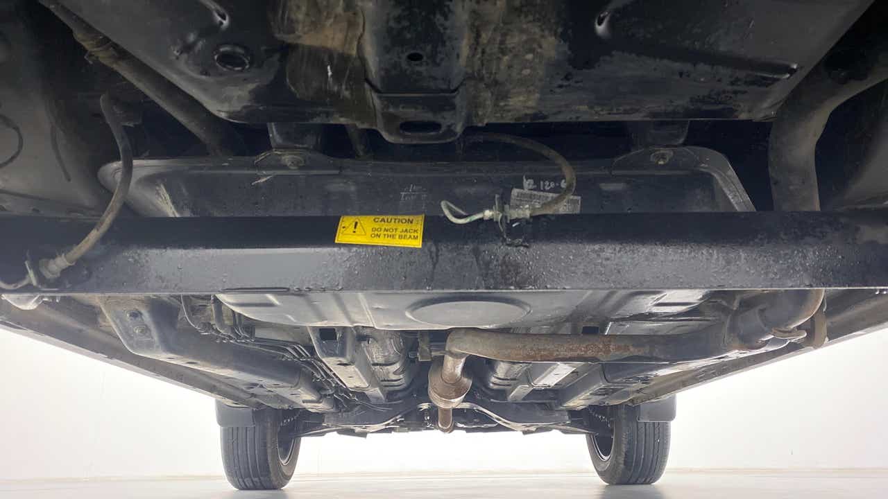 Undercarriage view of a Tata Nexon 2017-2023