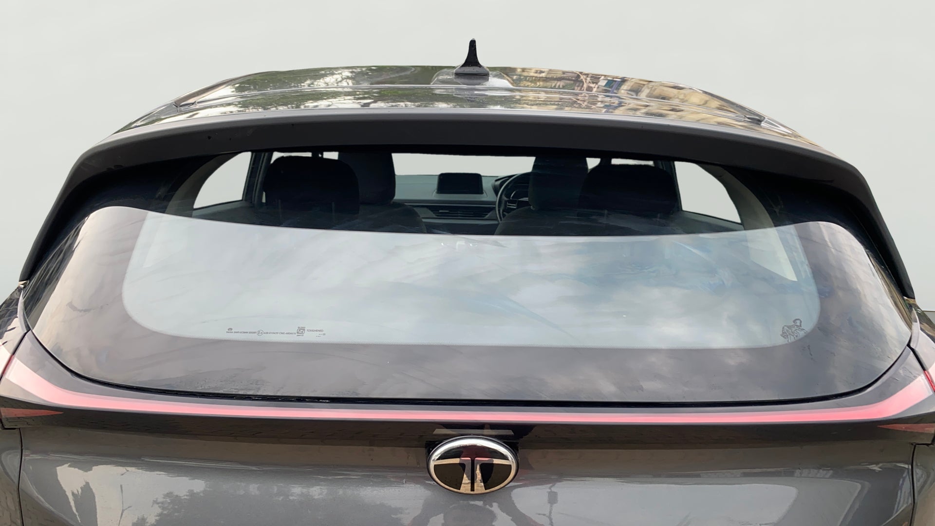 Rear view of a Tata Nexon