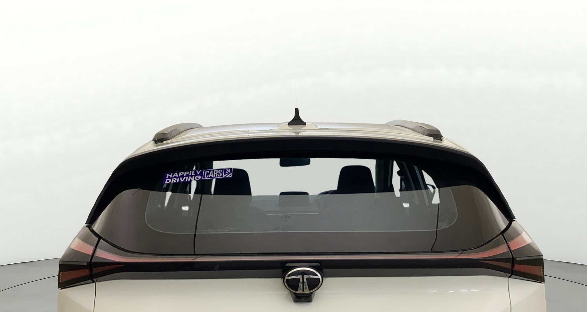 Rear view of a Tata Nexon