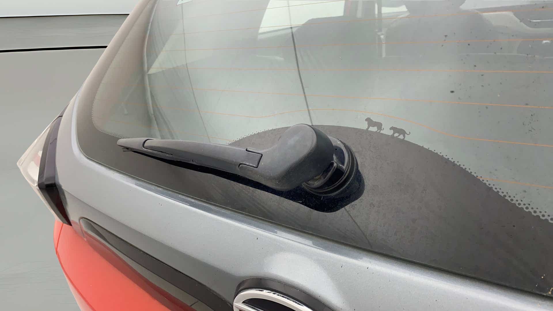 Rear windshield wiper view of a Tata Nexon 2017-2023