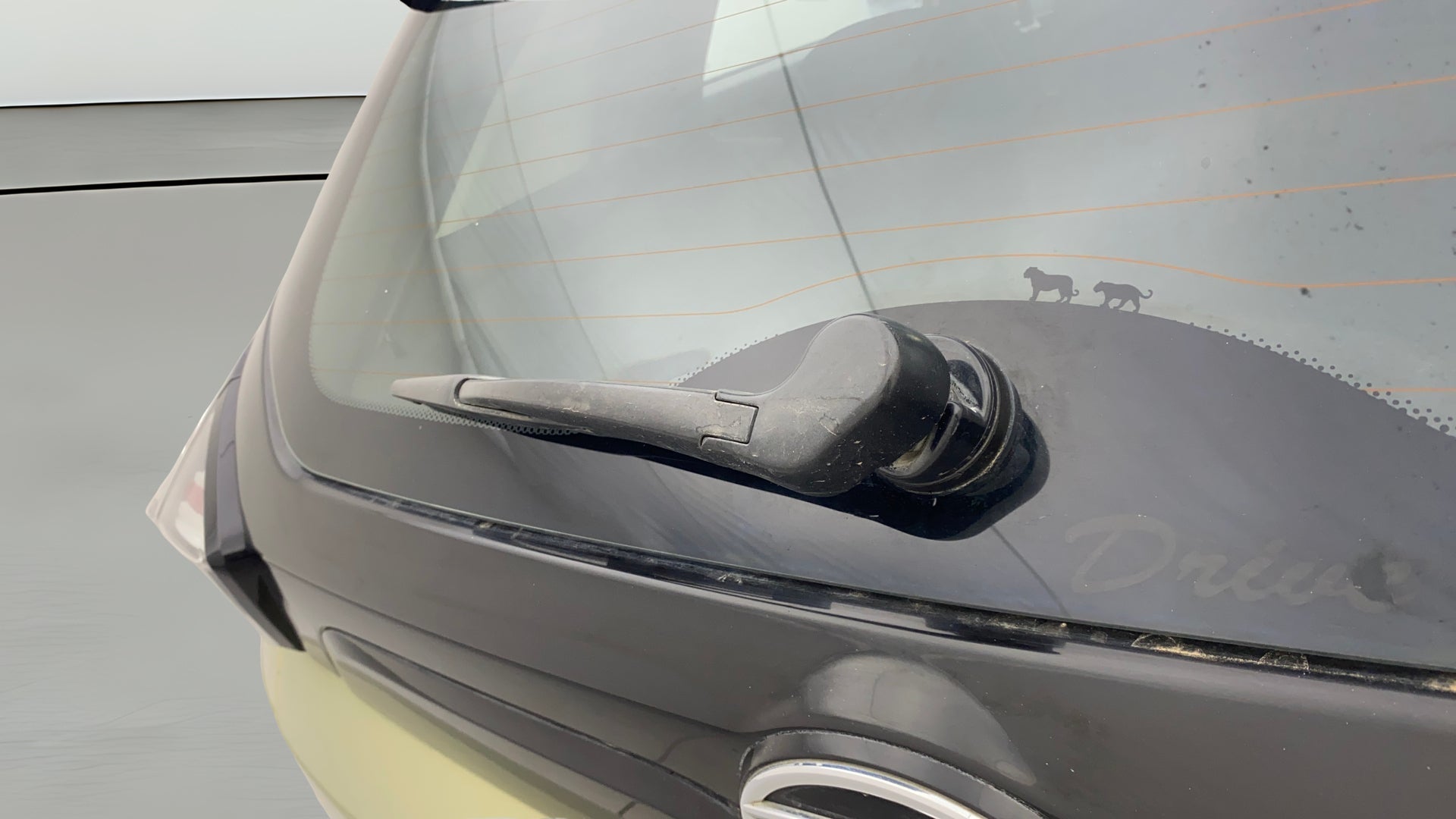Rear windshield wiper view of a Tata Nexon 2017-2023