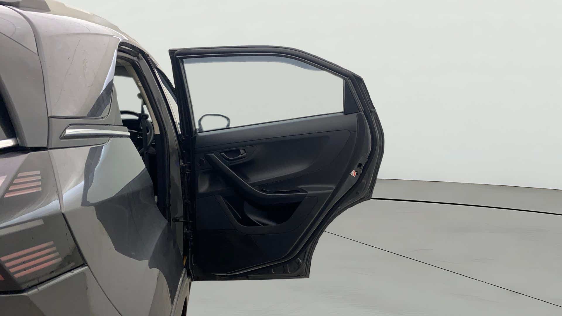 Rear door interior view of a Tata Nexon
