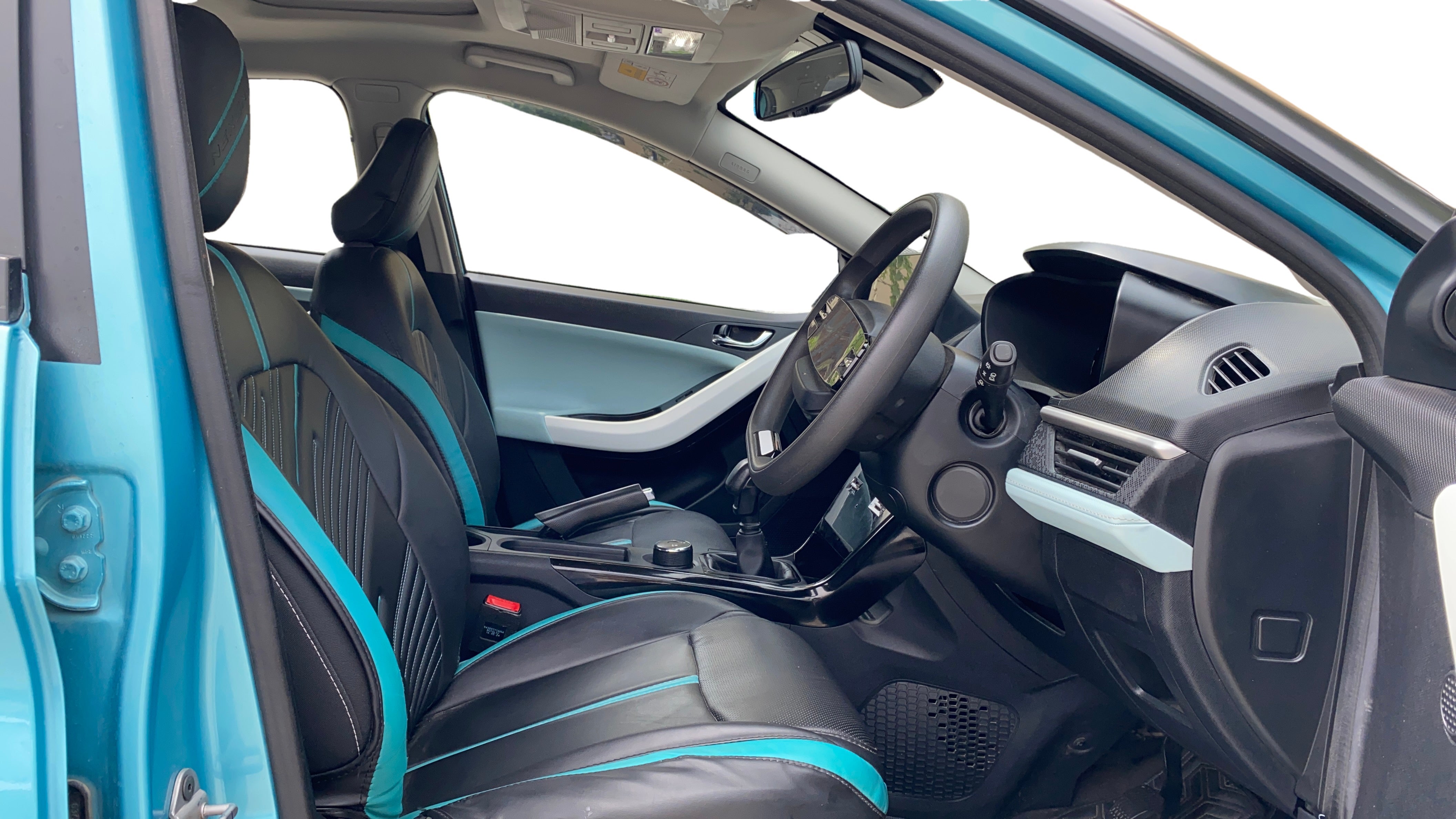 Front interior view of a Tata Nexon