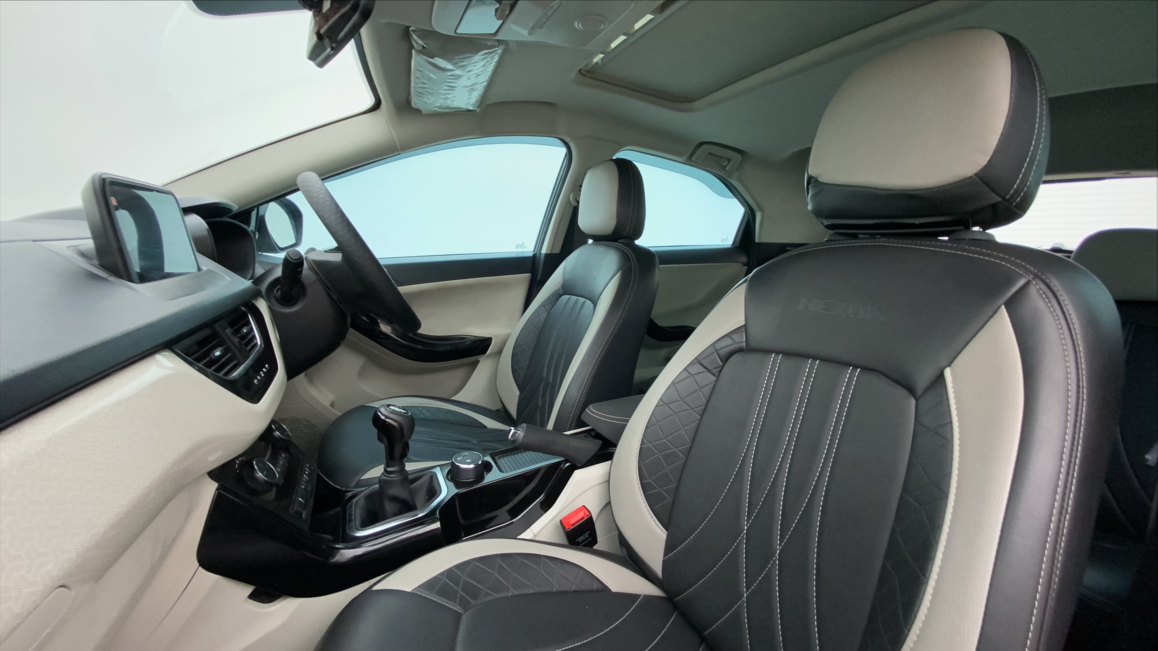 Front interior view of a Tata Nexon 2017-2023