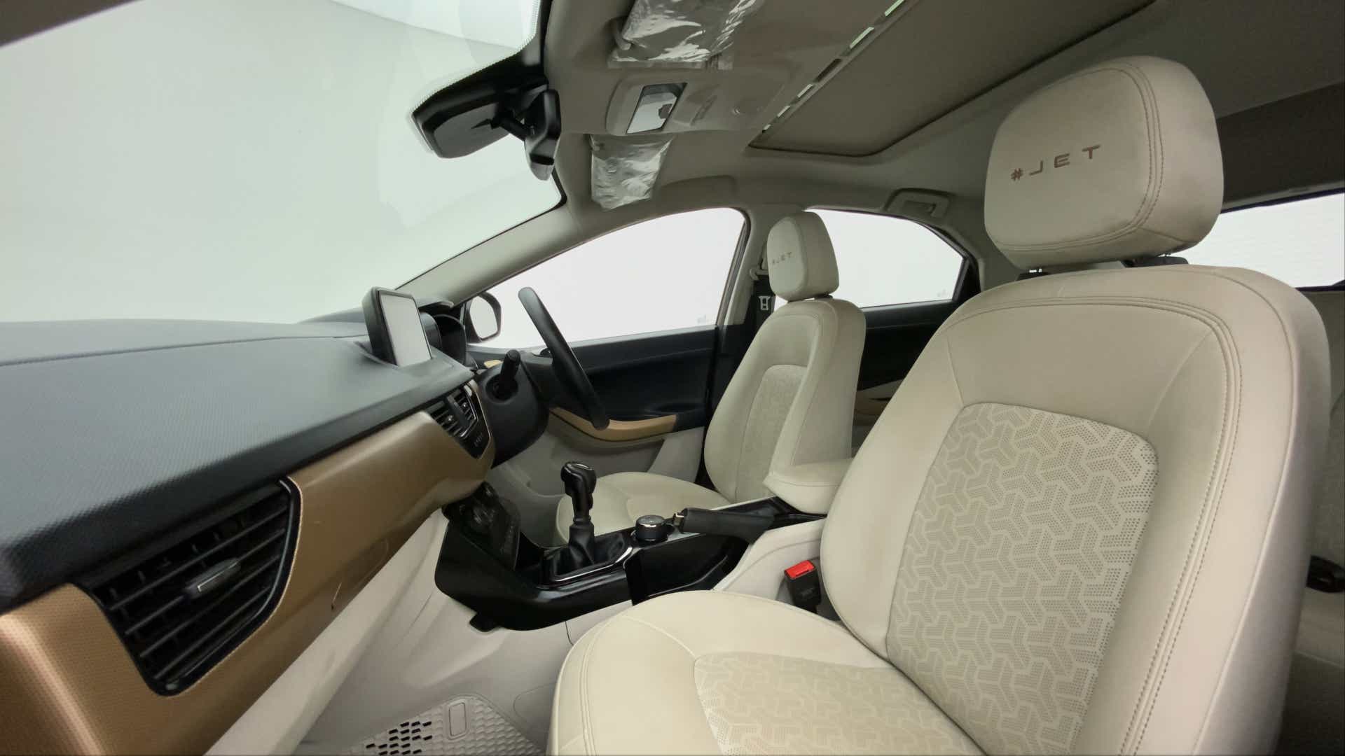 Interior front cabin view of a Tata Nexon 2017-2023