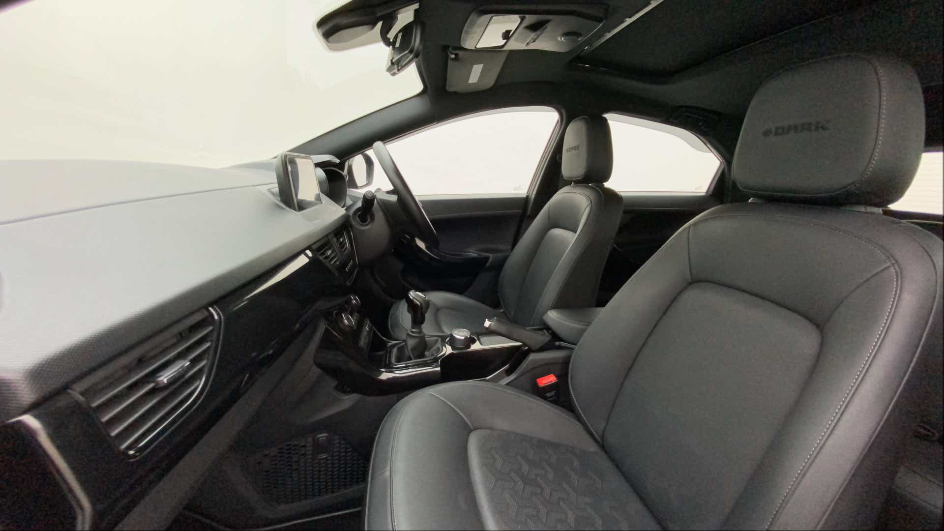 Interior dashboard and front seats view of a Tata Nexon 2017-2023