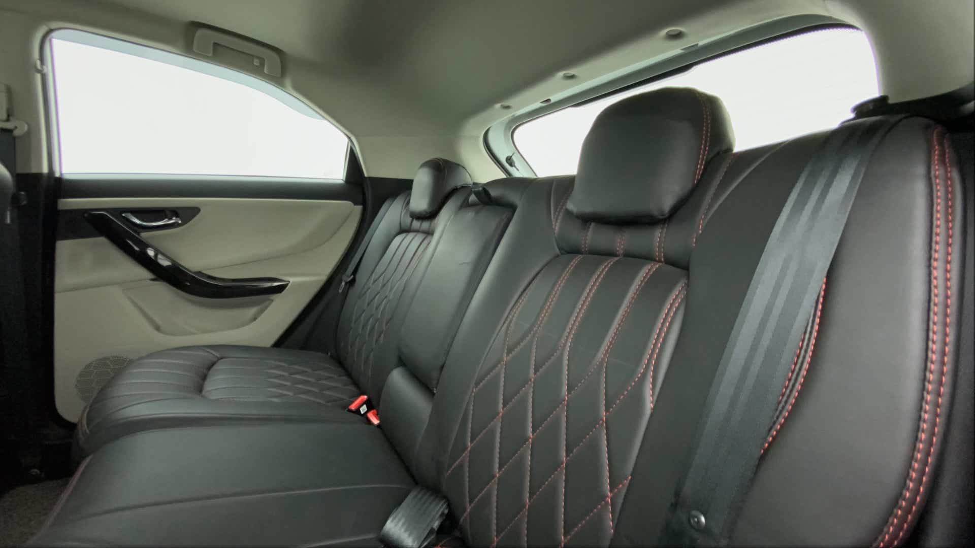 Rear seat view of a Tata Nexon 2017-2023