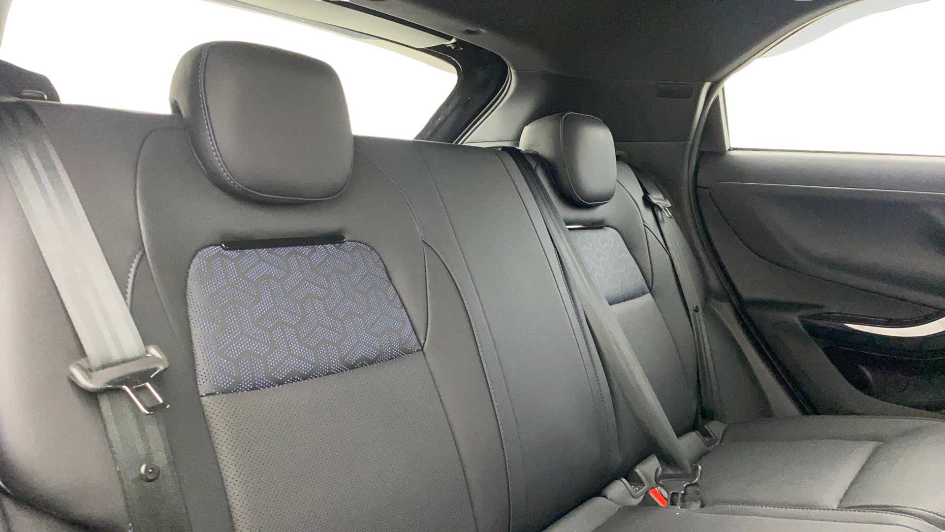 Rear seat view of a Tata Nexon