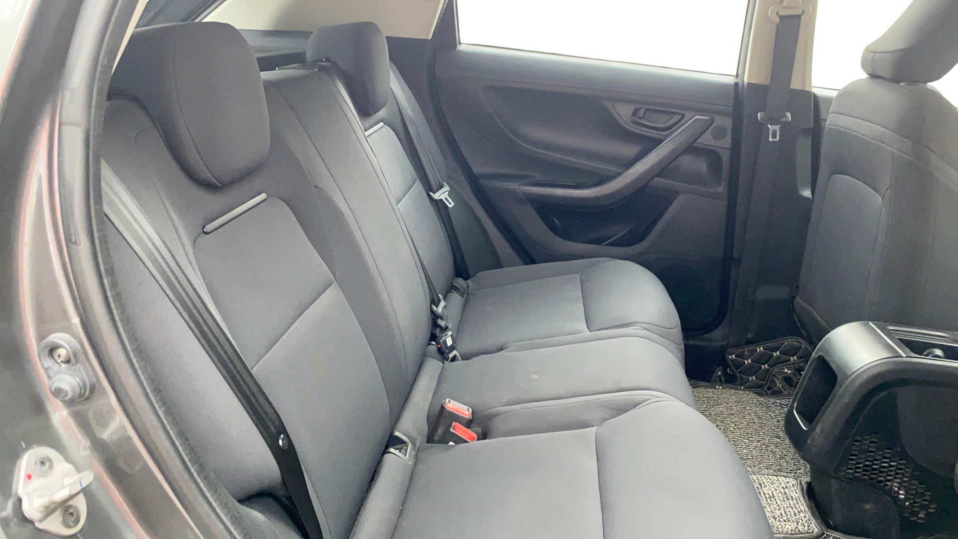 Rear seat interior of a Tata Nexon