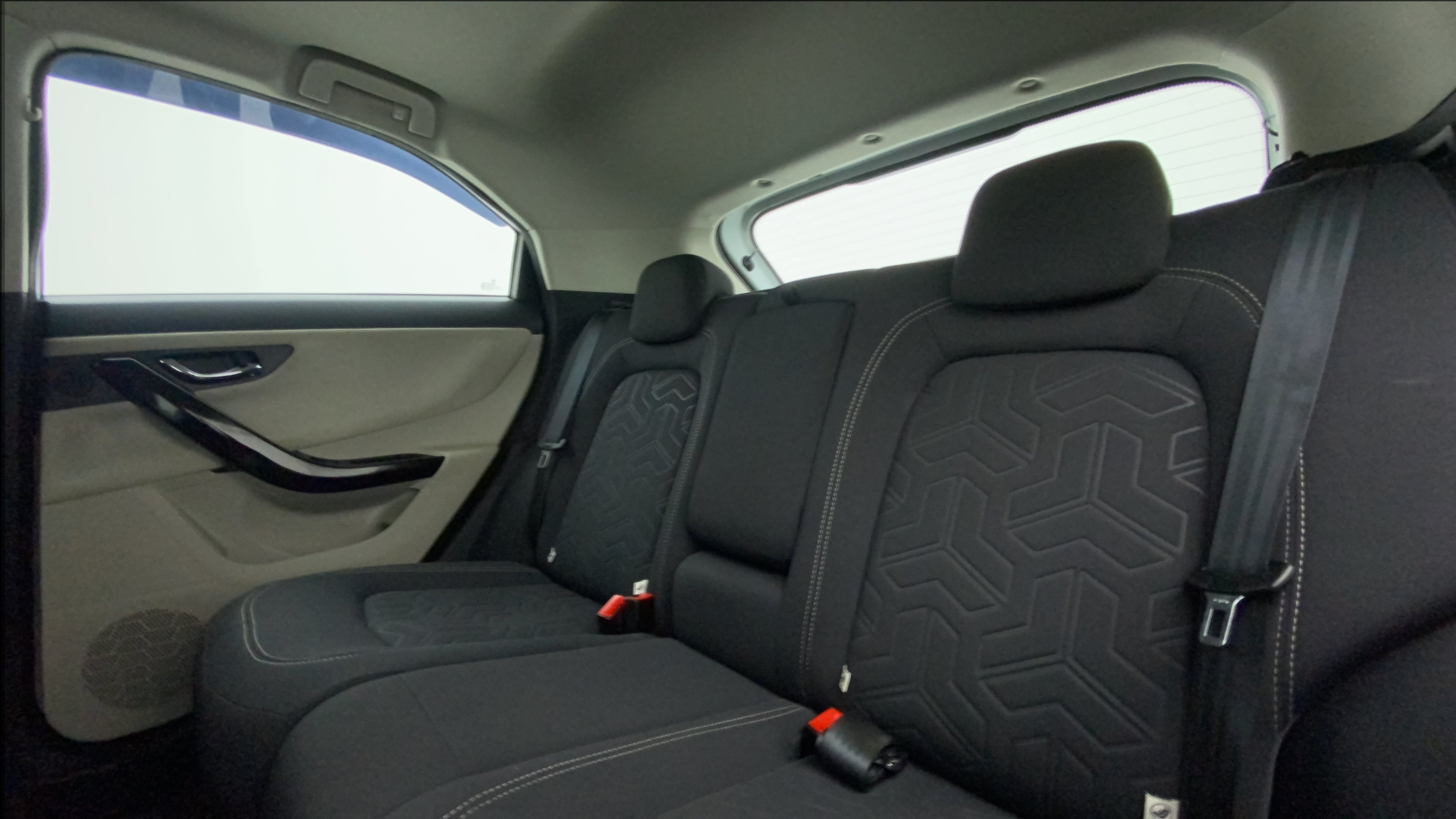 Rear seat view of a Tata Nexon 2017-2023