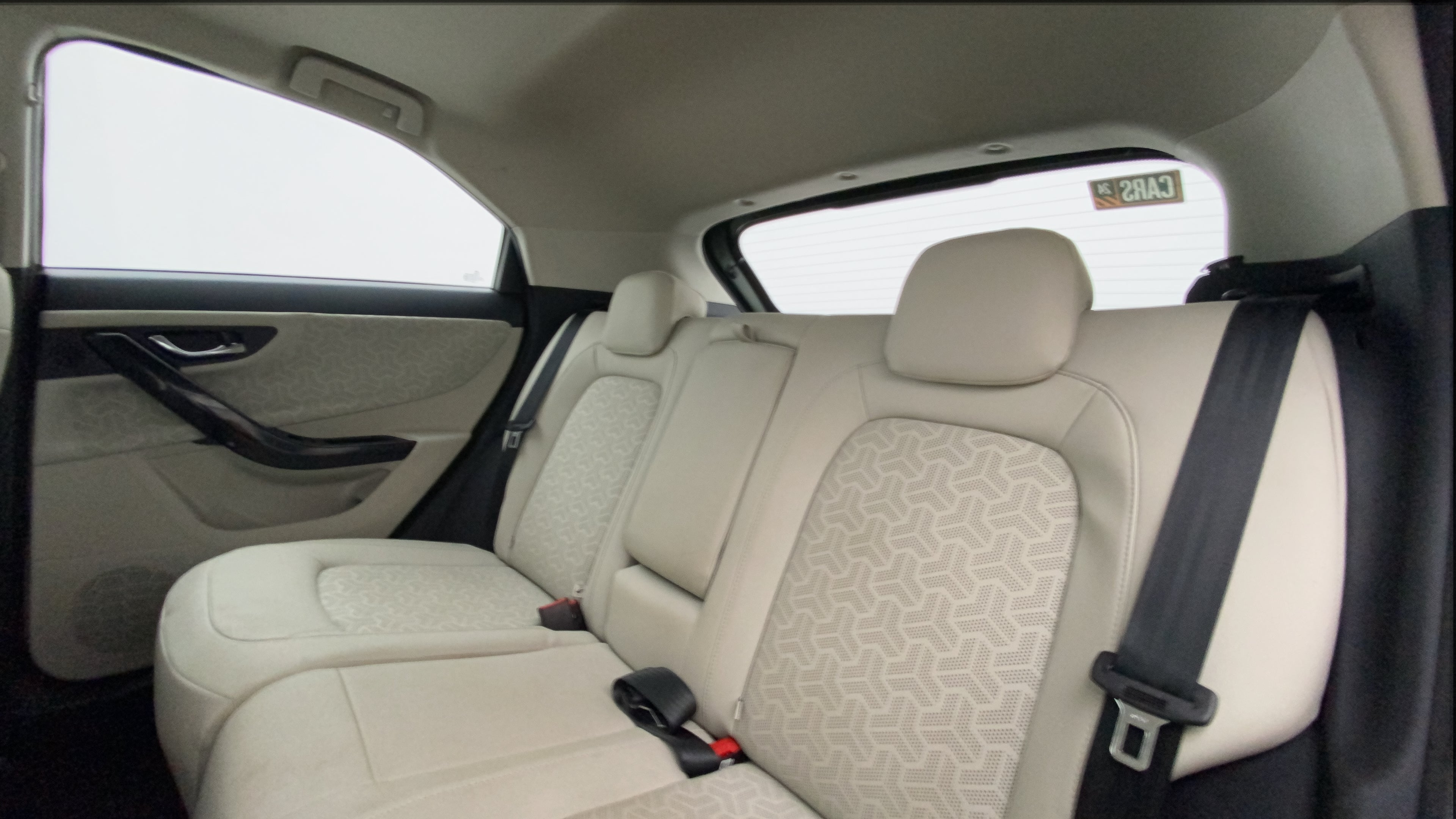 Rear seat view of a Tata Nexon 2017-2023