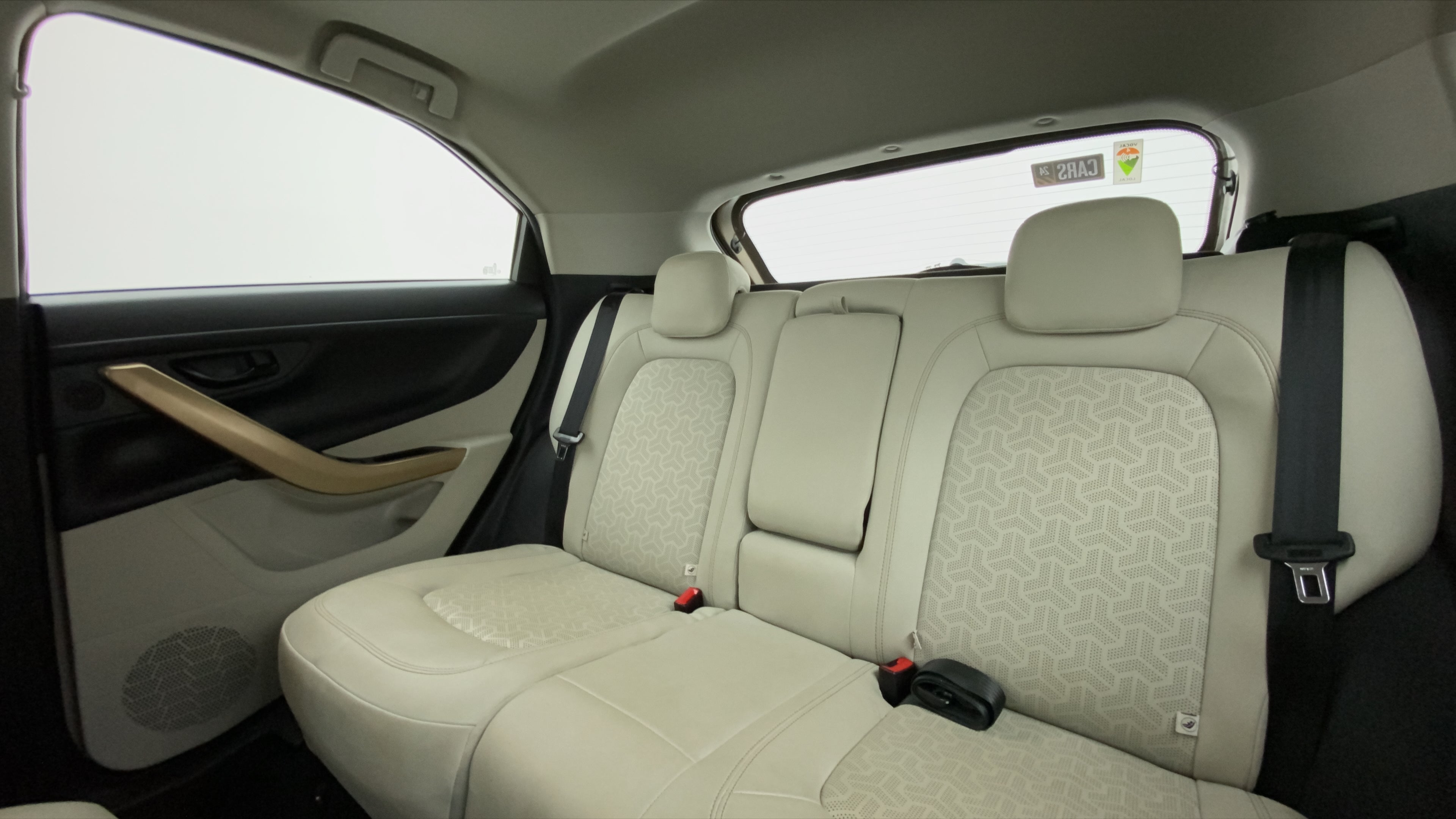 Rear seat view of a Tata Nexon 2017-2023