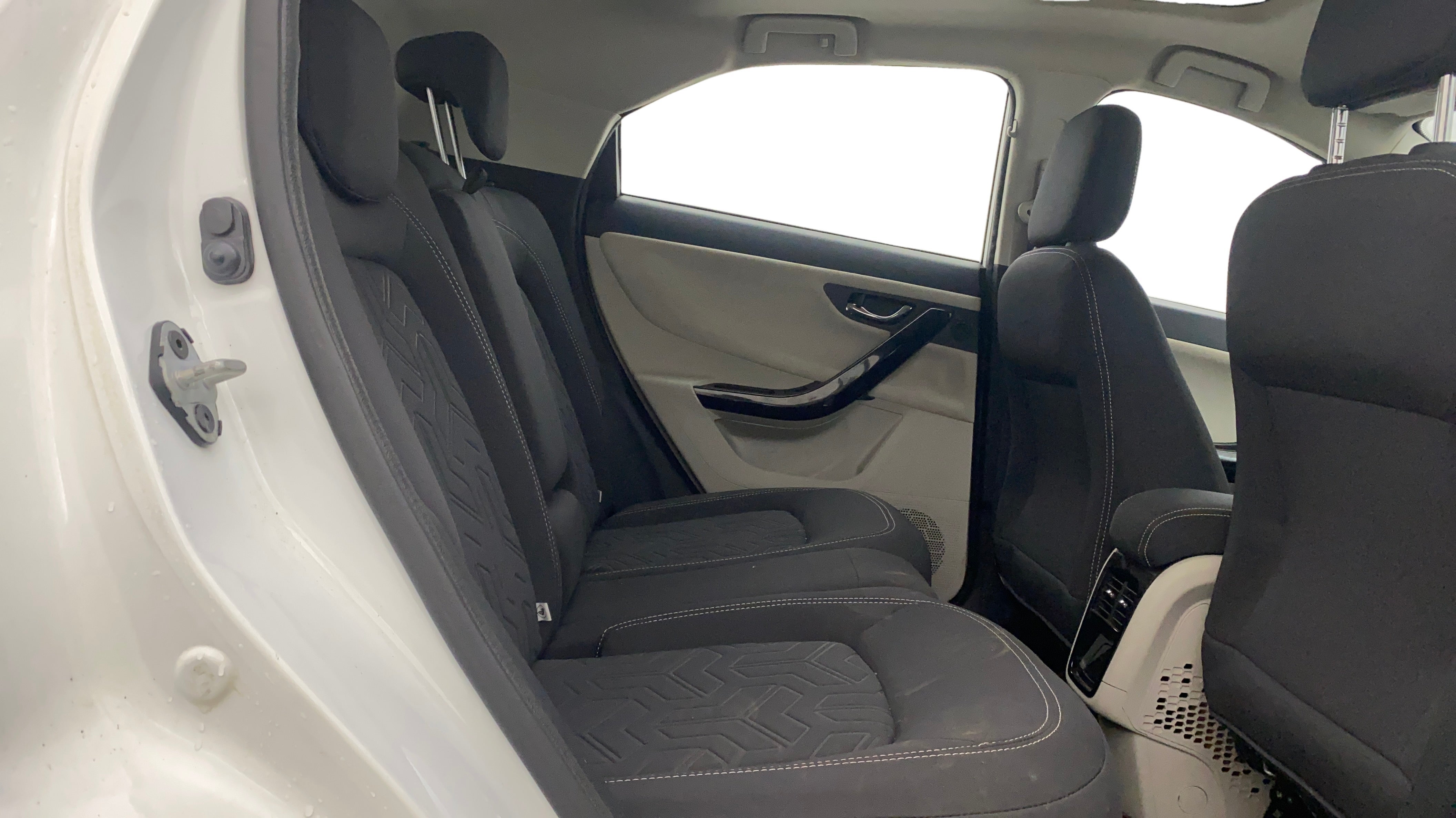 Rear seat view of a Tata Nexon 2017-2023