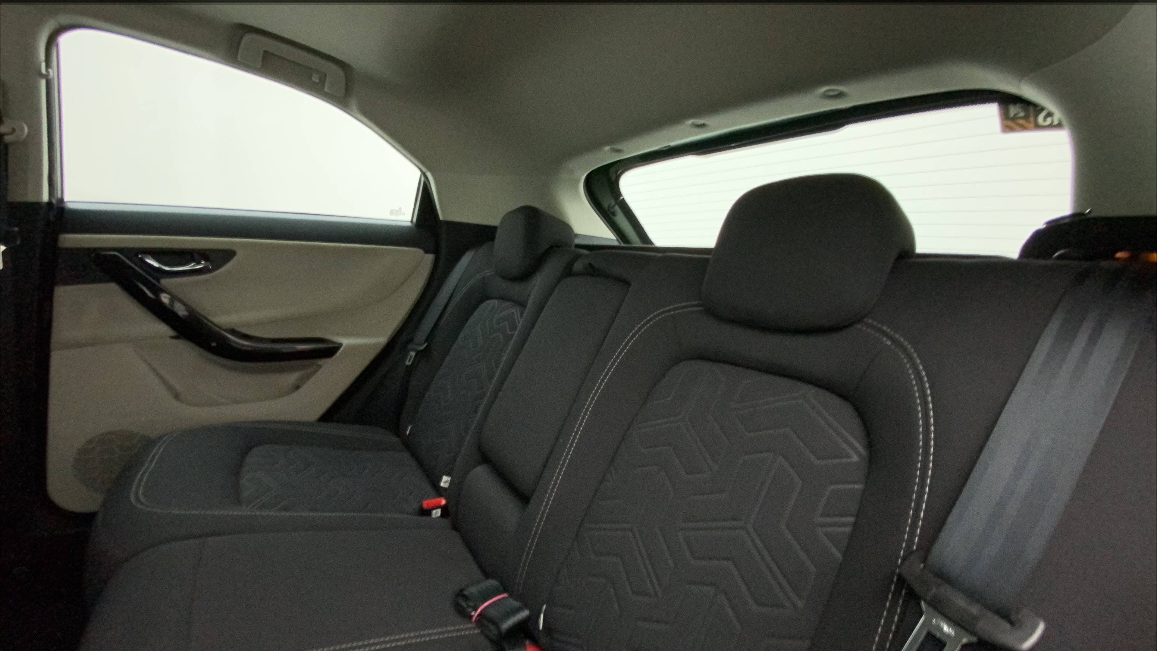 Rear seat view of a Tata Nexon 2017-2023