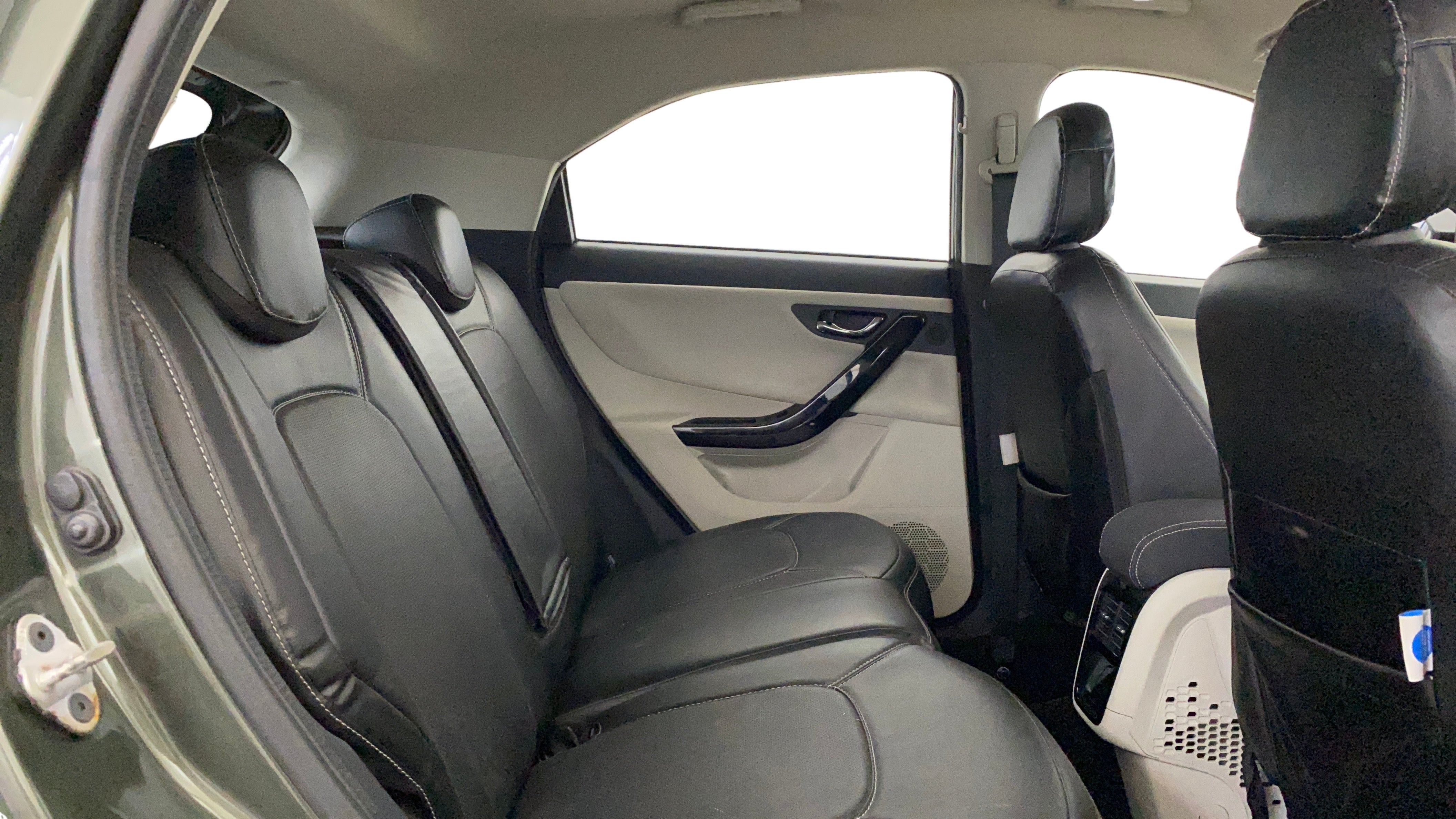 Rear seat view of a Tata Nexon 2017-2023