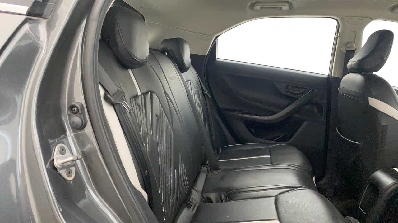 Rear seat view of a Tata Nexon