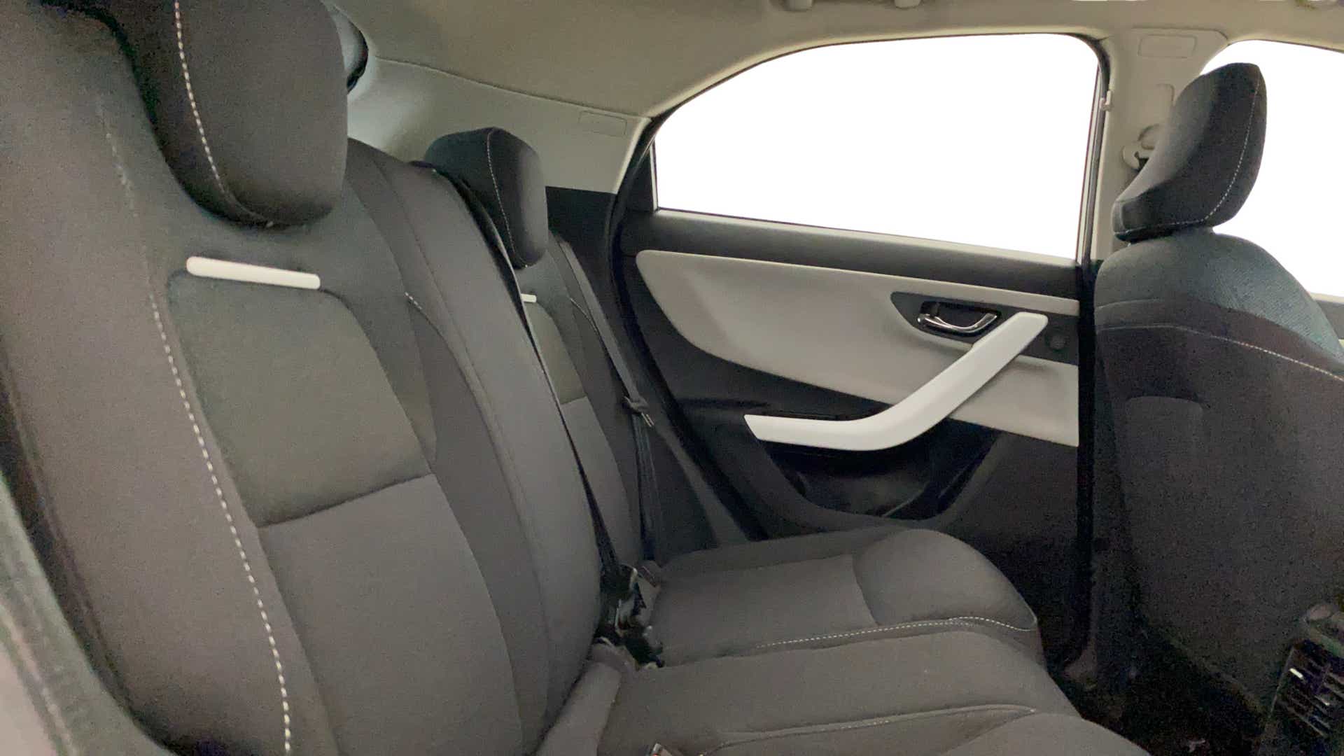 Rear seat view of a Tata Nexon