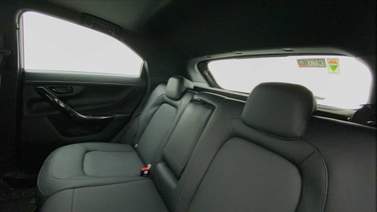 Rear seat and window view of a Tata Nexon 2017-2023