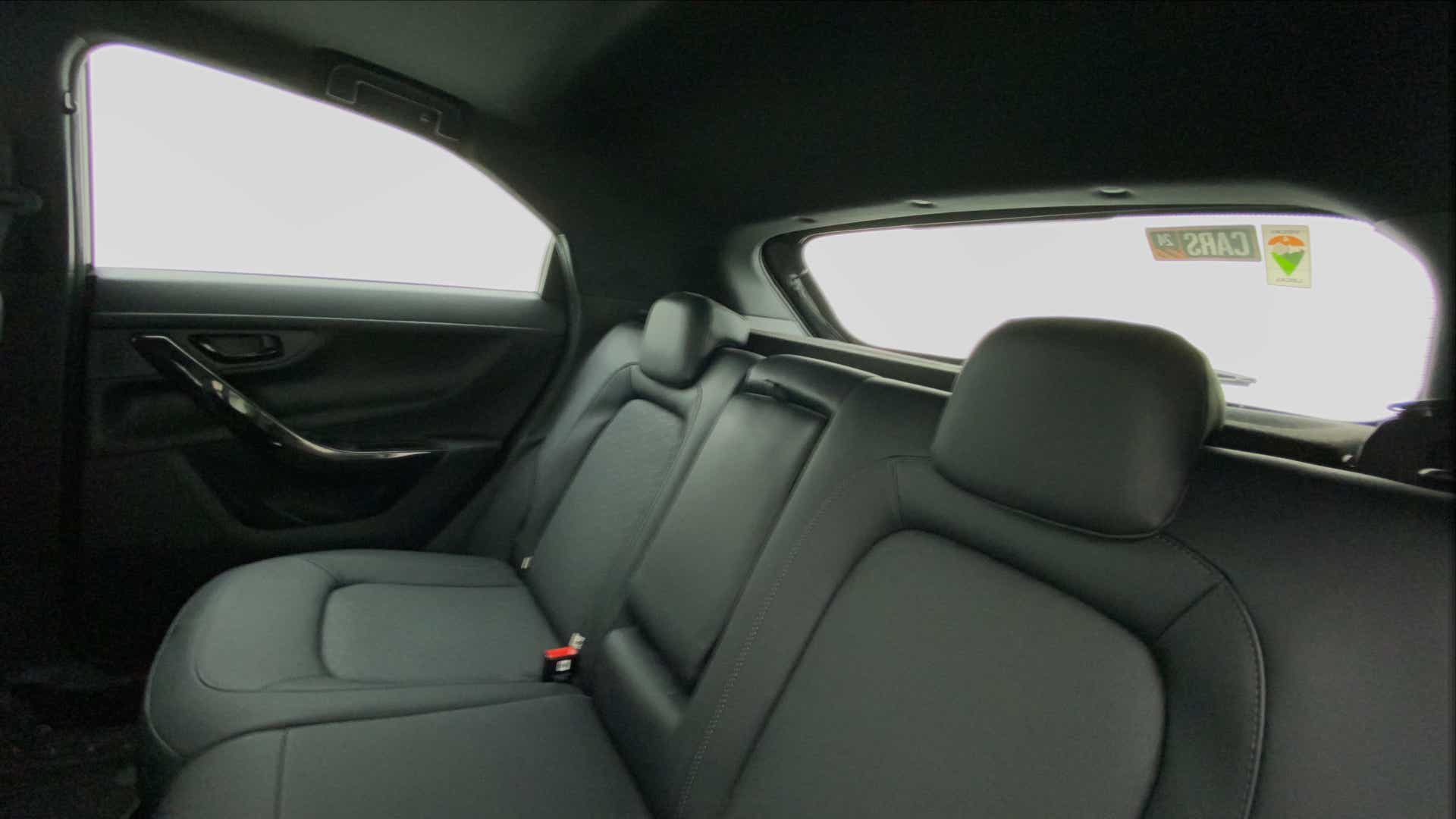 Rear seat and window view of a Tata Nexon 2017-2023