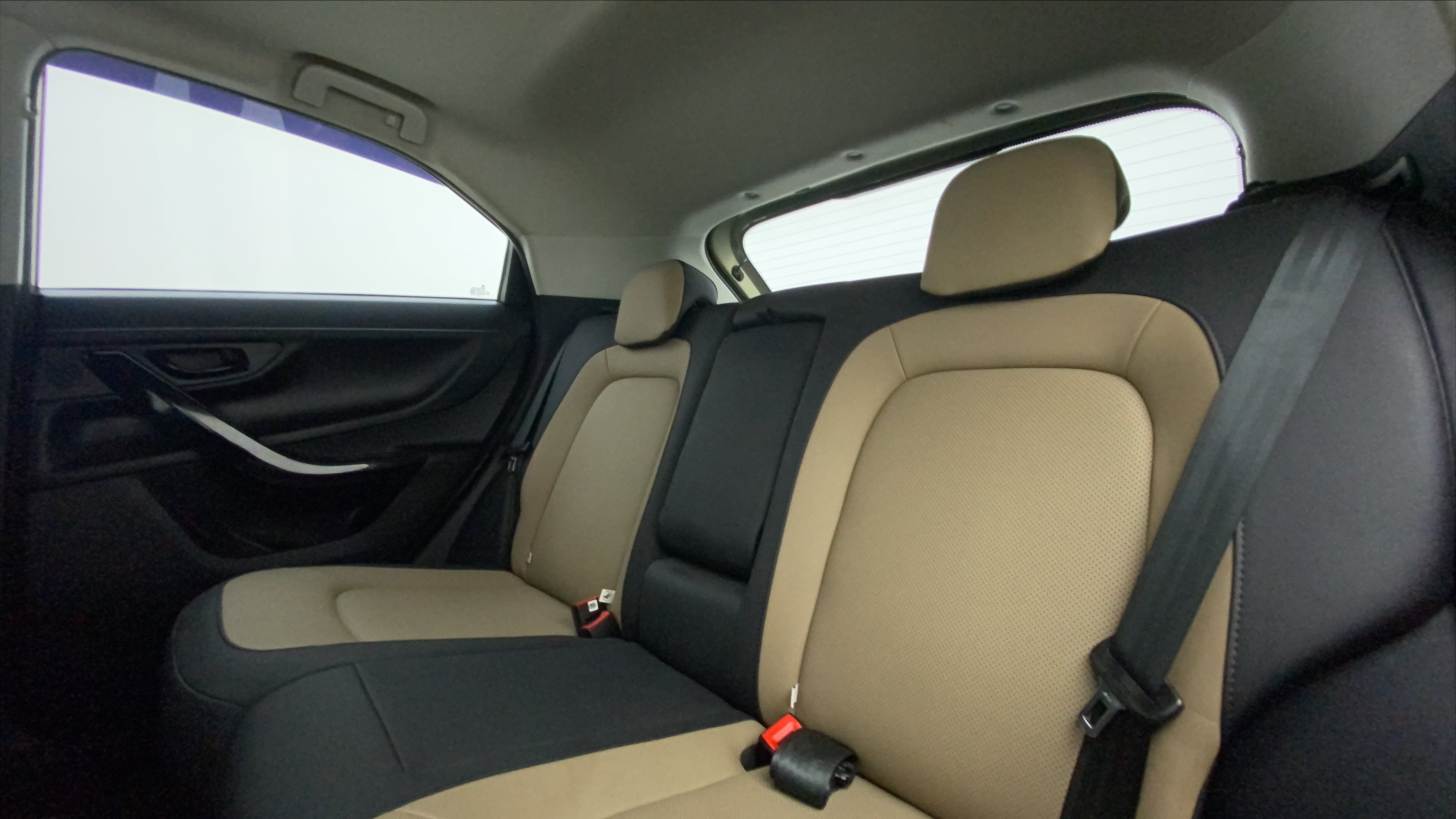 Rear seat view of a Tata Nexon 2017-2023