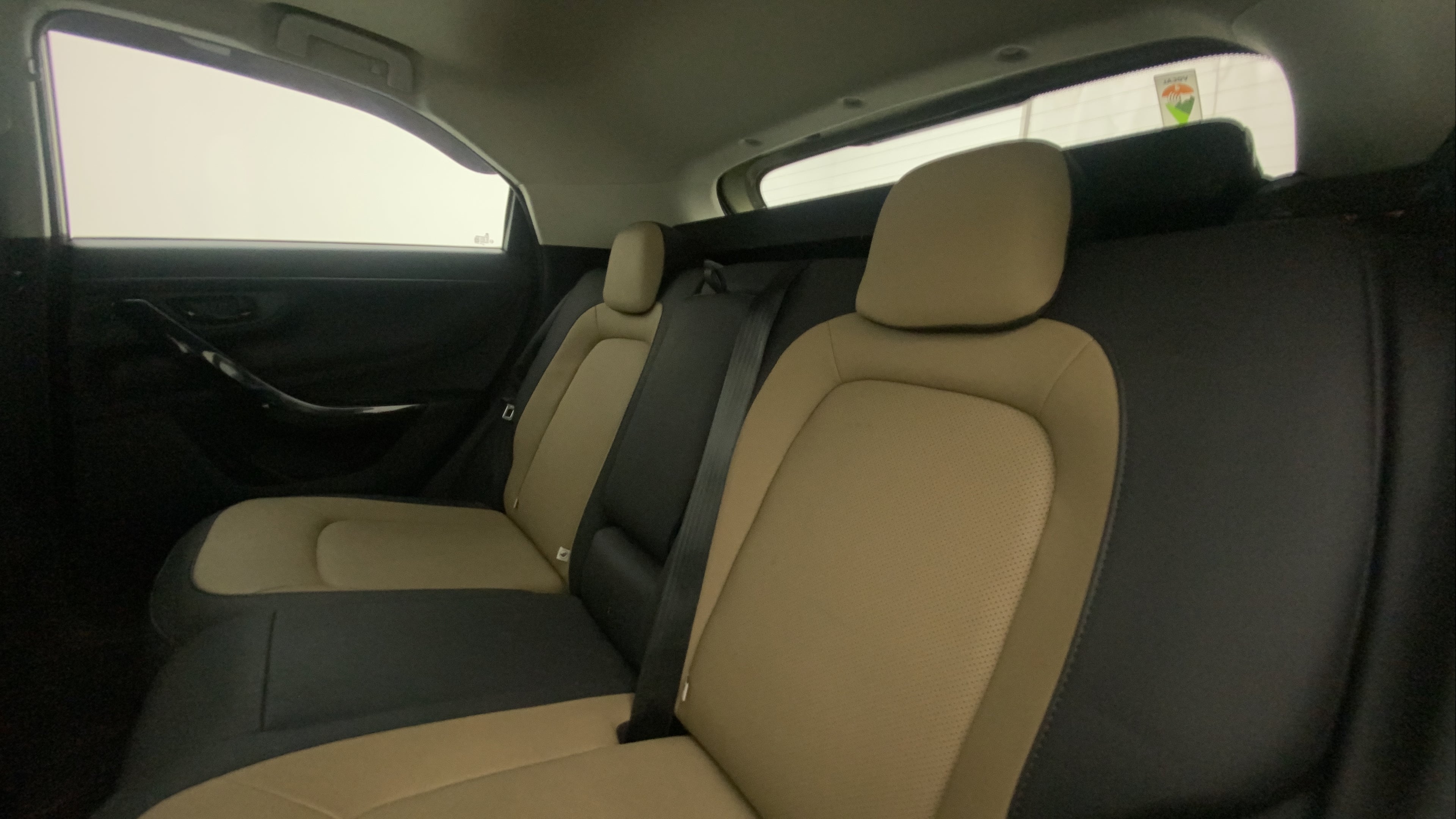 Rear seat view of a Tata Nexon 2017-2023