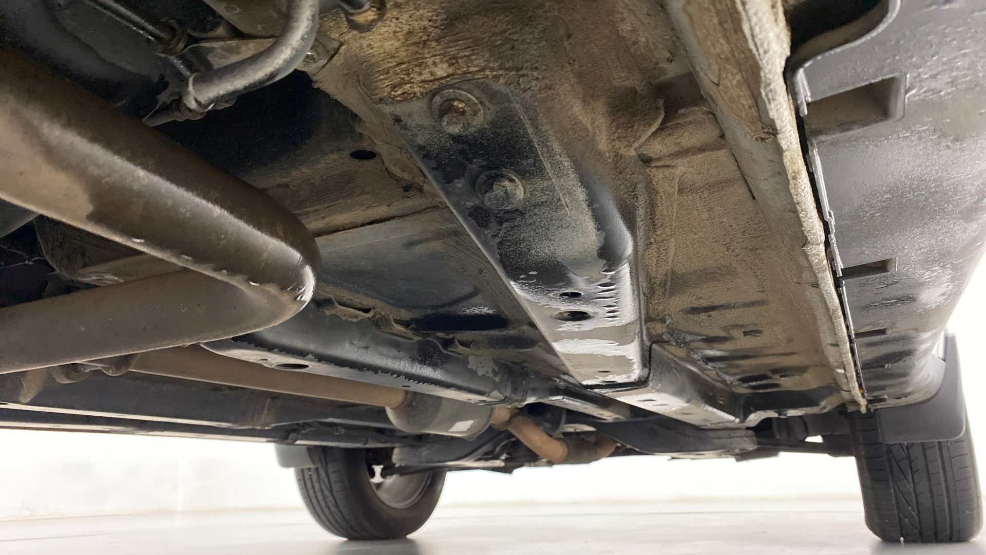 Underside view of a Tata Nexon 2017-2023