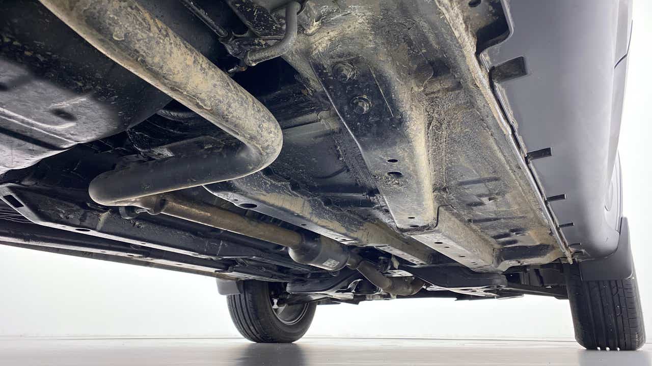 Underside view of a Tata Nexon 2017-2023