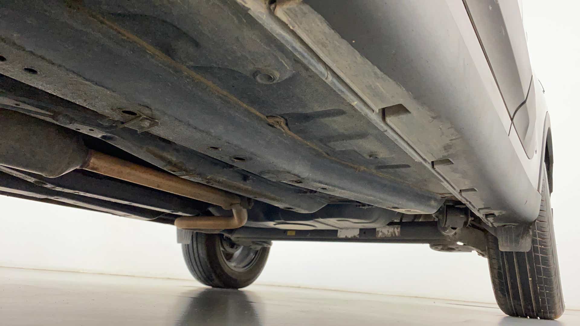Underside view of a Tata Nexon 2017-2023