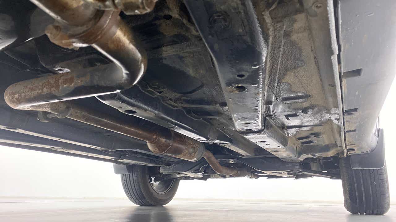 Underside view of a Tata Nexon 2017-2023
