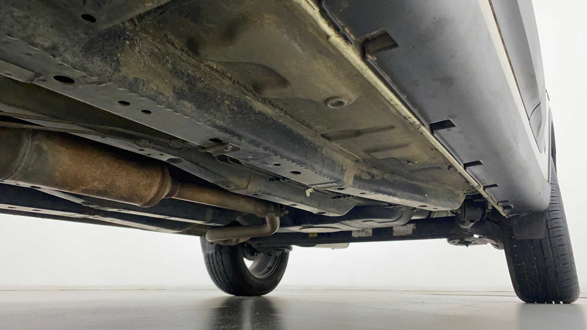 Undercarriage view of a Tata Nexon 2017-2023