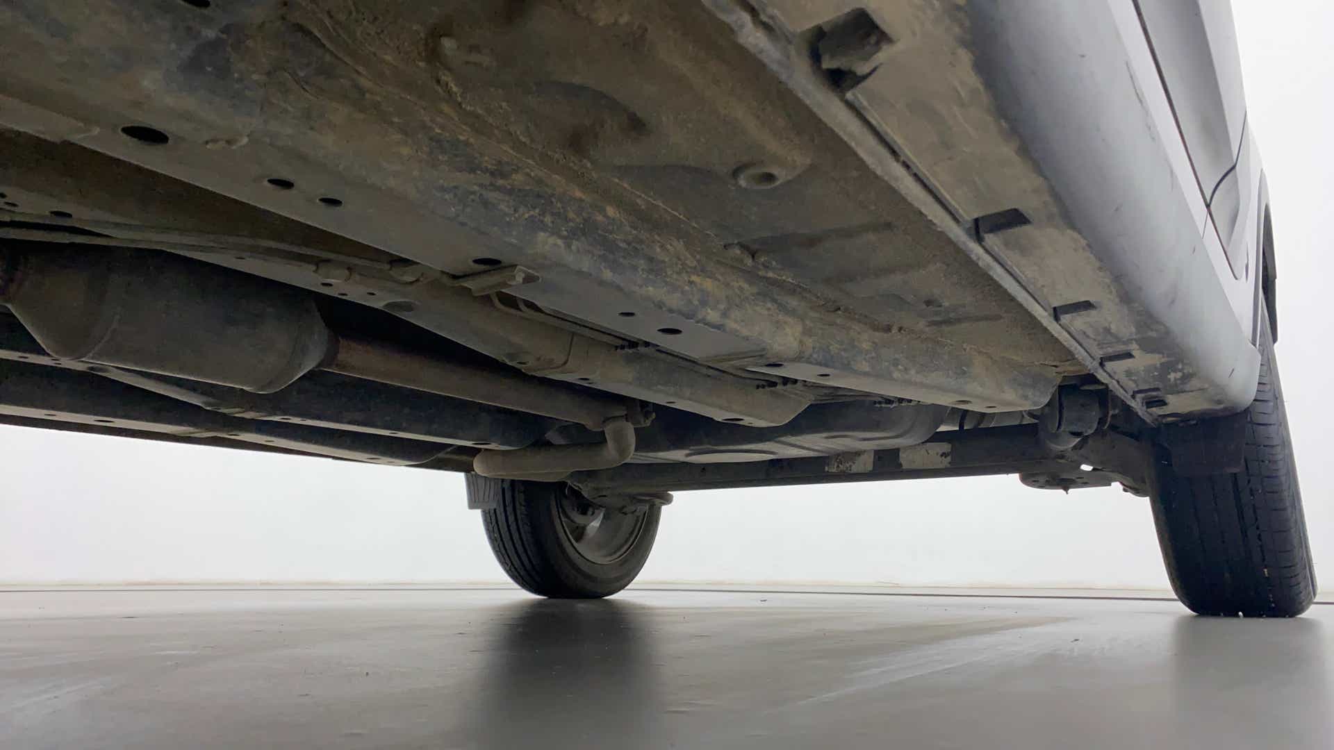 Underbody view of a Tata Nexon 2017-2023