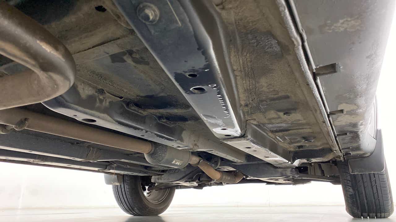 Underside view of a Tata Nexon 2017-2023