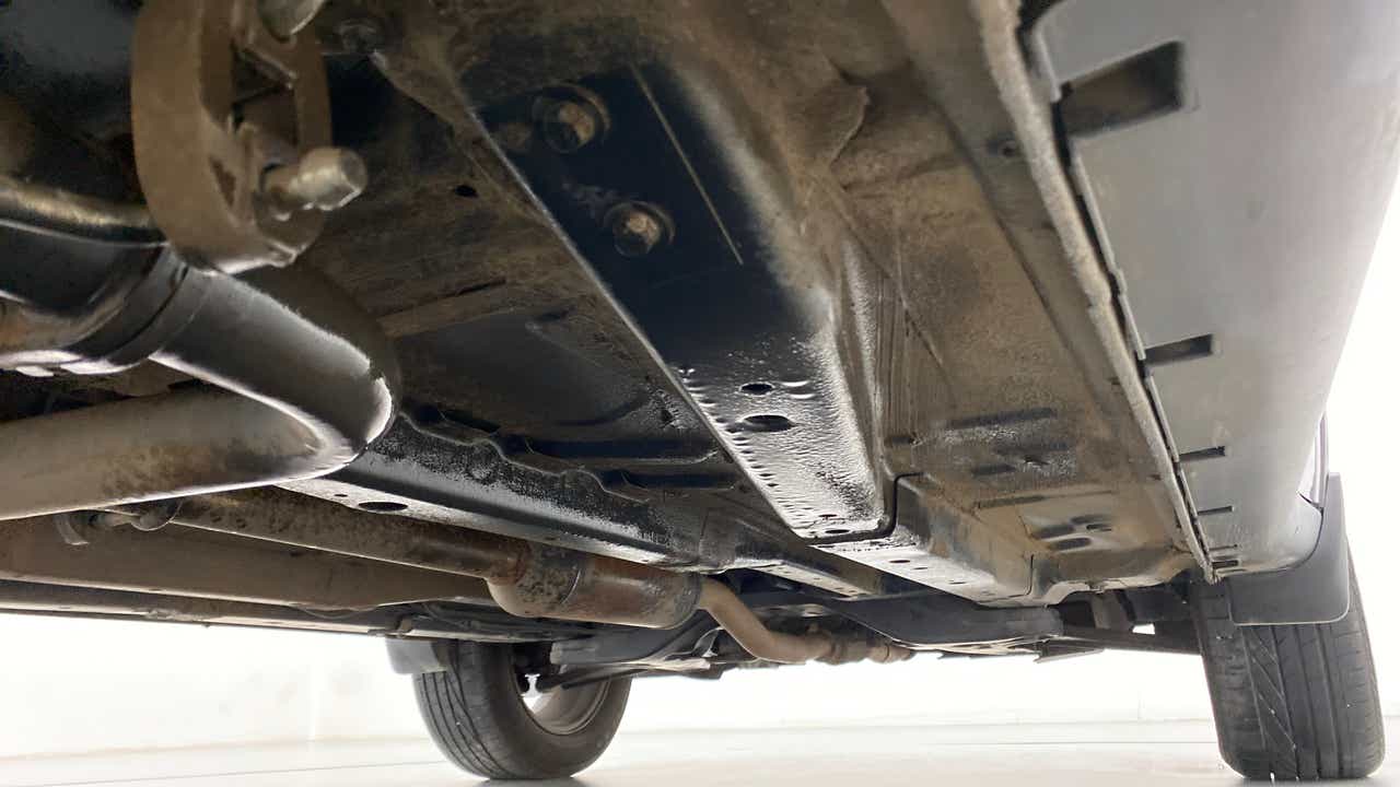 Undercarriage view of a Tata Nexon 2017-2023