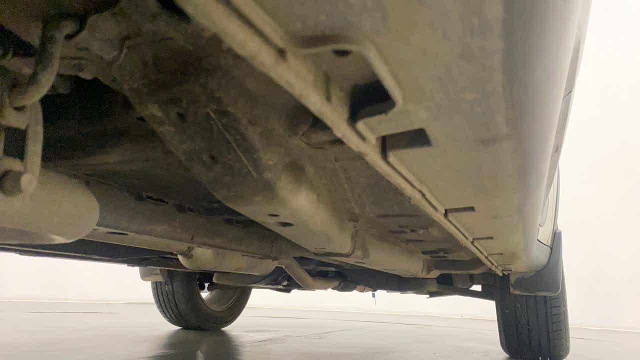 Undercarriage view of a Tata Nexon 2017-2023